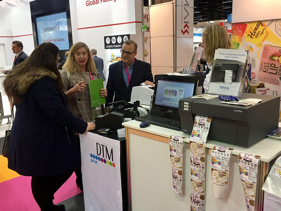 DTM Print stand at ProSweets