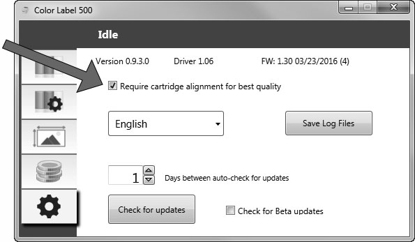 aligning the ink cartridge