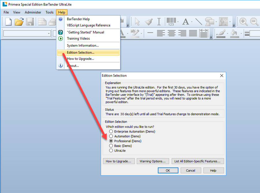 RFID Bartender software