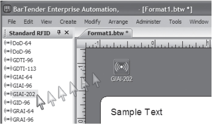 RFID Bartender software