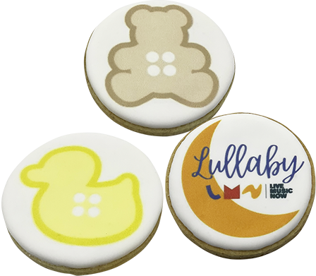 cookies printed with Eddie the edible ink Printer