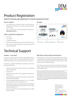 RMA form