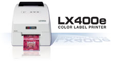 La stampante per etichette a colori LX400e