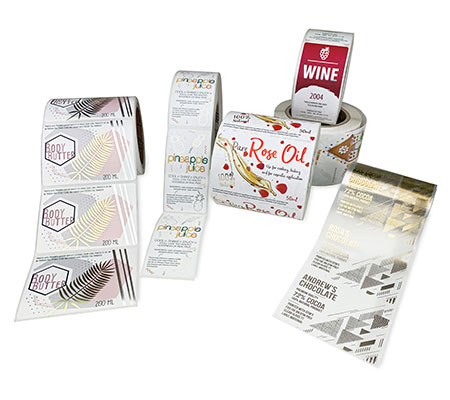FX510e printed label rolls