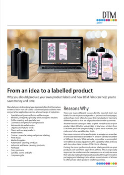 label printer white paper