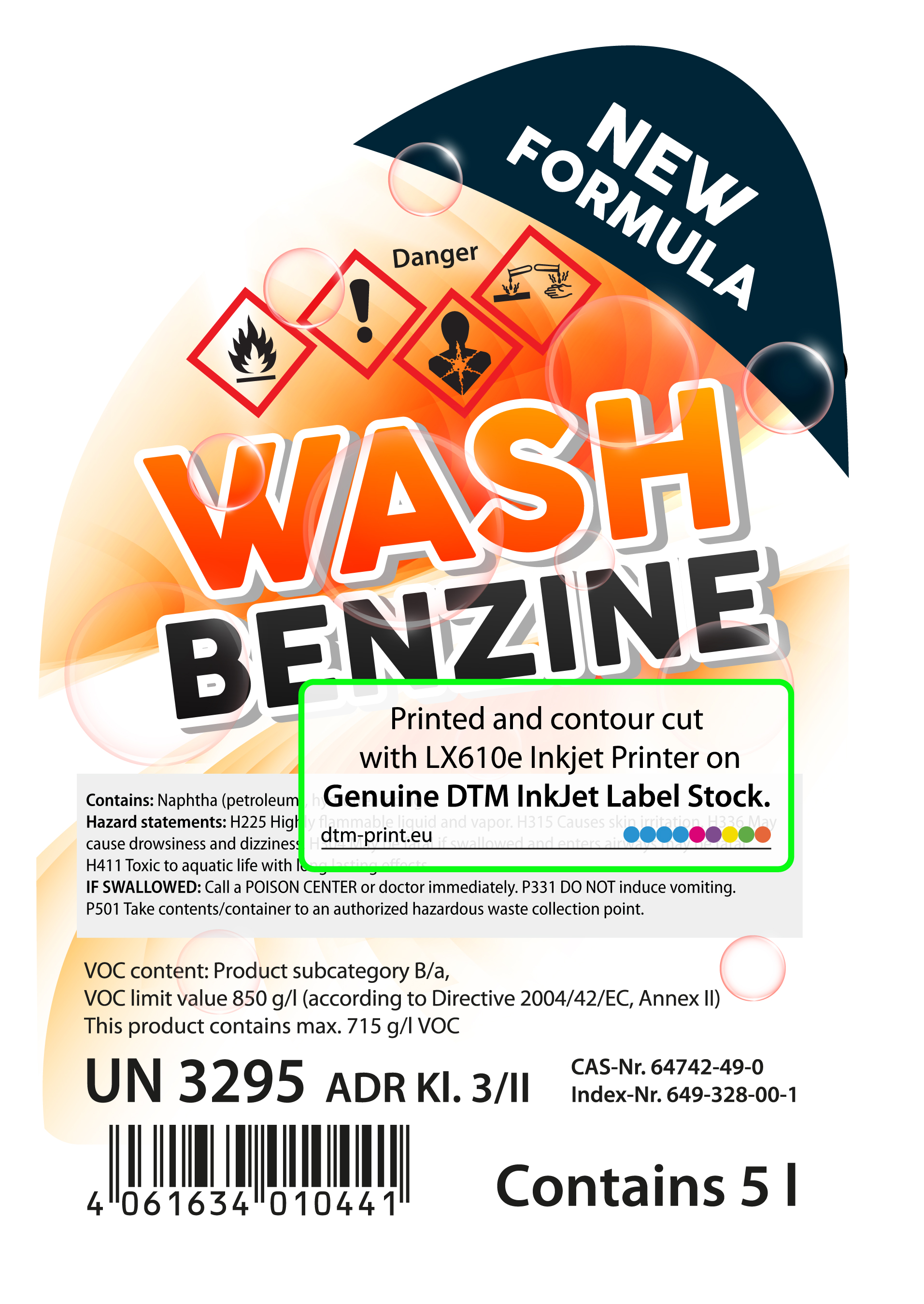 LX610e label Sample