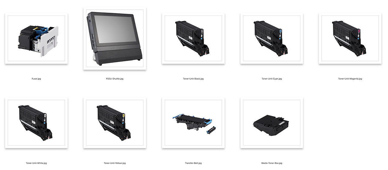 Pro1050 consumables