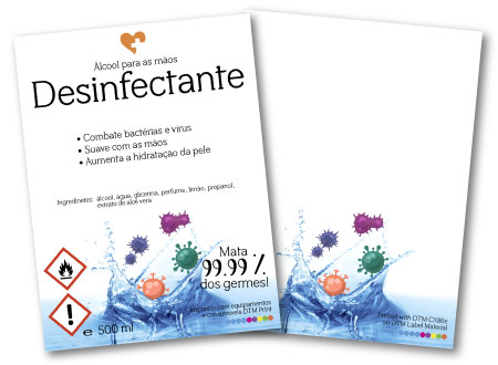disinfectant label