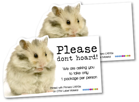 don't hoard label