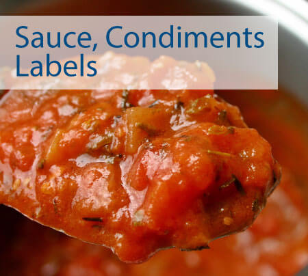 Sauce Condiments Labels