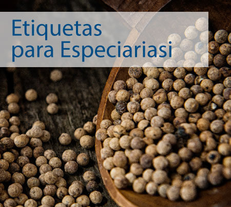 Etiquetas para Especiarias