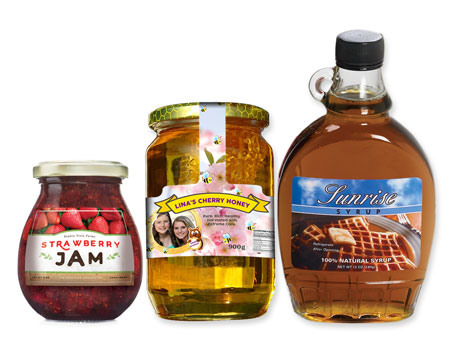 honey and jam label