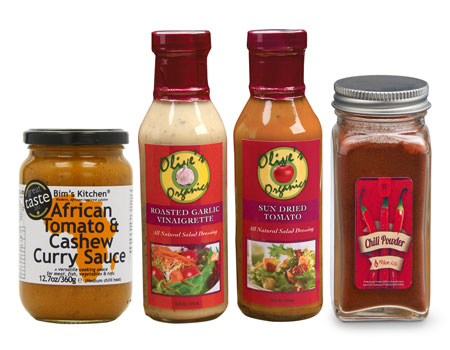 sauce and condiments label