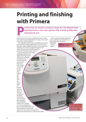 Printing and Finishing with Primera