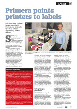 Primera points printers to labels