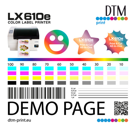 LX610e Pro Test Label