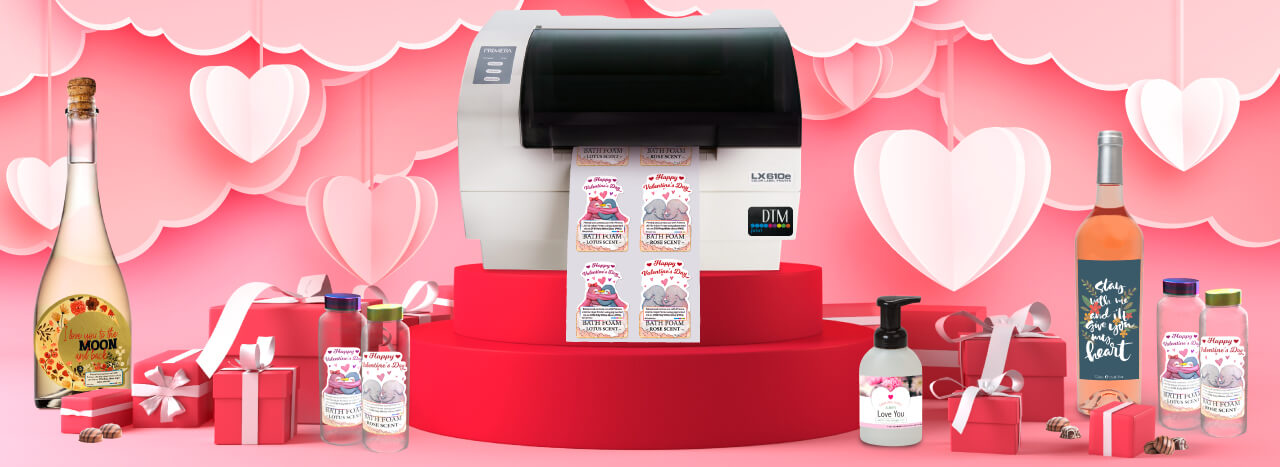 dtm print colour valentine labels