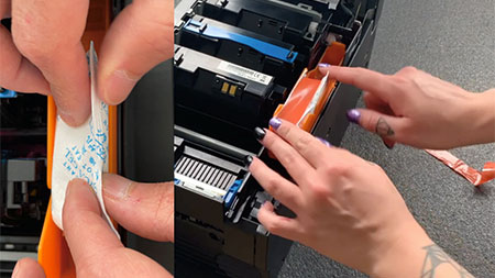 CX86e fix the toner bag