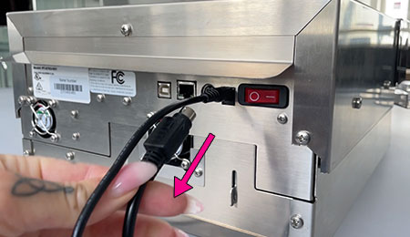 unplug the cable