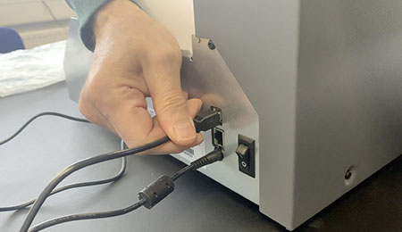 Turn LX3000e Printer off and remove cables